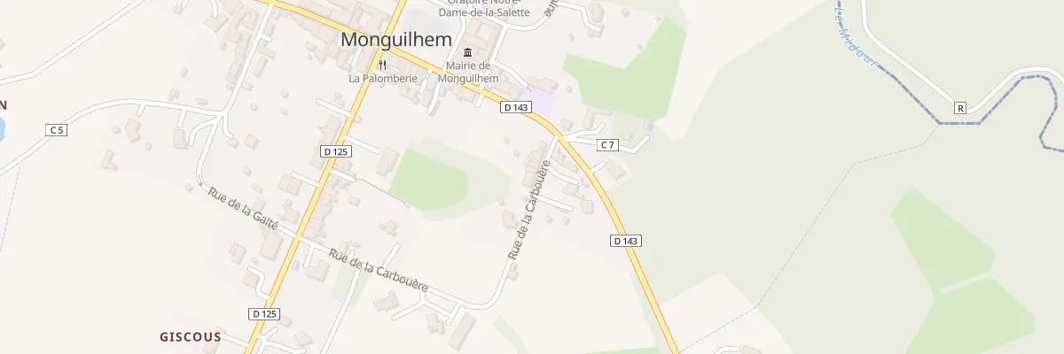 Plan du 8 Che de la Carbouere à Monguilhem