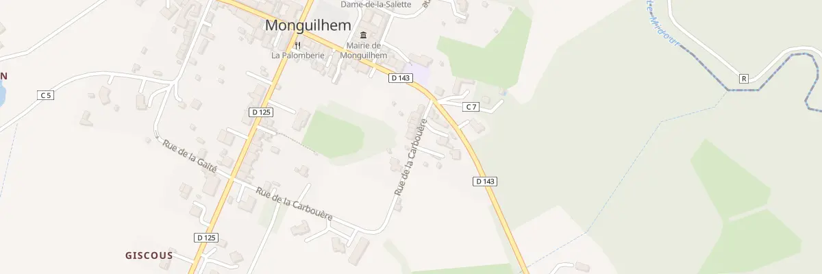 Plan du 10 Che de la Carbouere à Monguilhem