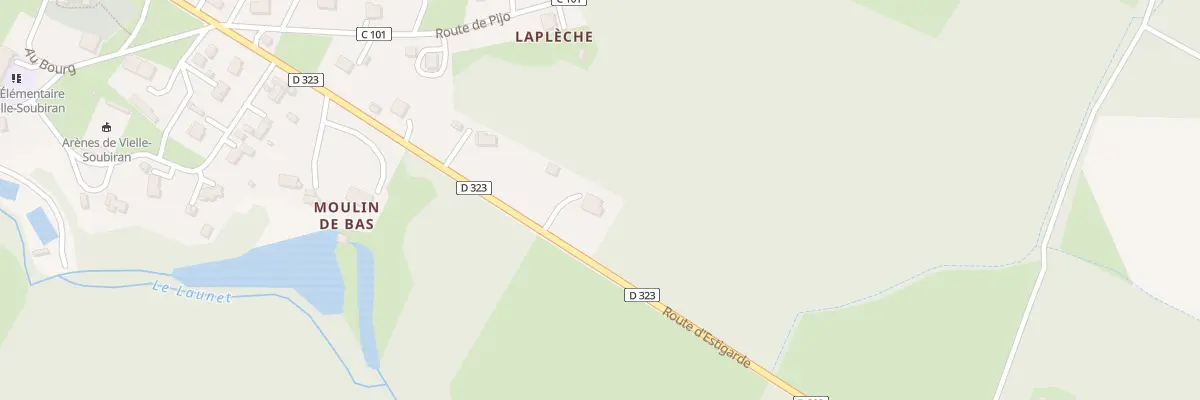 Plan du 522 Rte d’Estigarde à Vielle-Soubiran