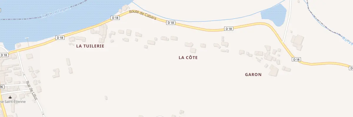 Plan du 216A La Côte à Branne