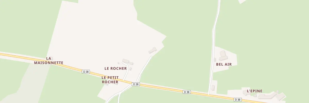 Plan du Petit Rocher à Parennes