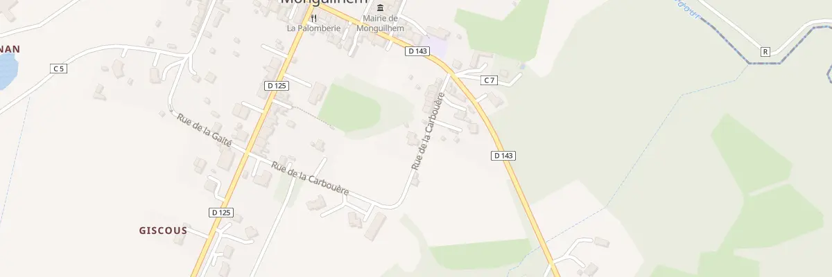 Plan du 12 Che de la Carbouere à Monguilhem