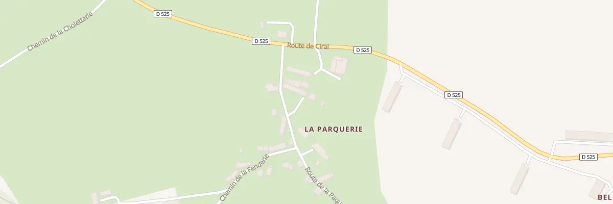 Plan du 109 Rte de la Paquerie à Lignières-Orgères