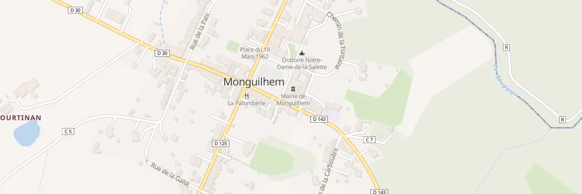 Plan du 3 Pl de la Mairie à Monguilhem