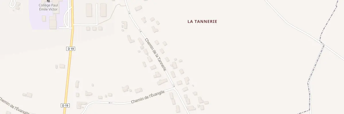 Plan du 200A La Tannerie à Branne