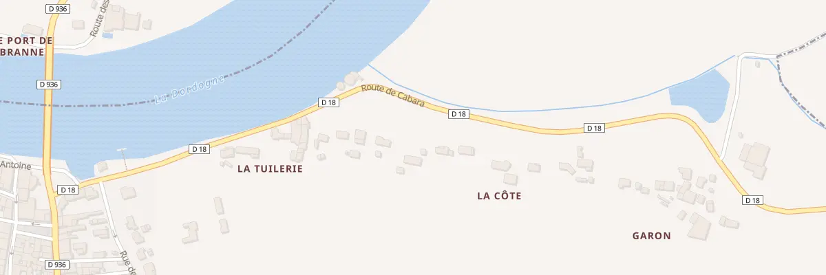 Plan du 25 Rte de Cabara à Branne