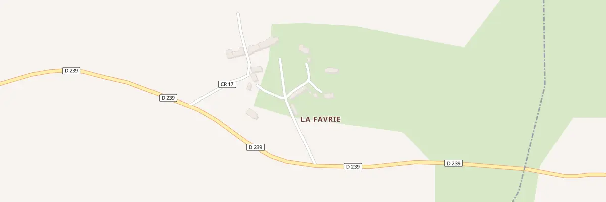Plan du 10 La Favrie à Saint-Aubin-du-Désert
