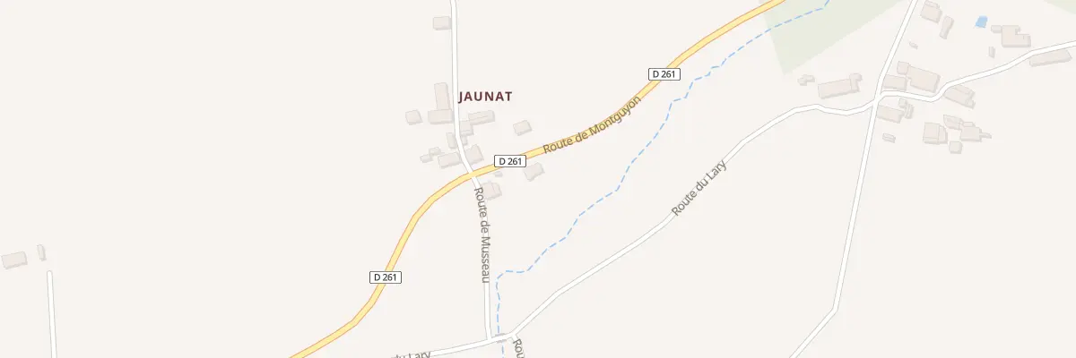 Plan de Jaunat à Cercoux