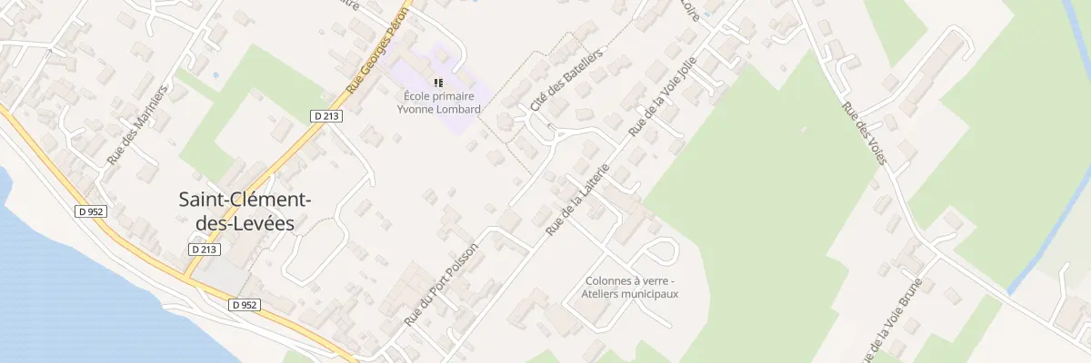 Plan du 5523F Rue du Port Poisson à Saint-Clément-des-Levées