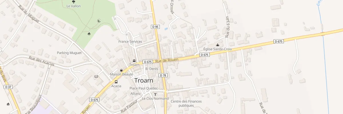 Plan du 30 Rue de Rouen Troarn à Troarn