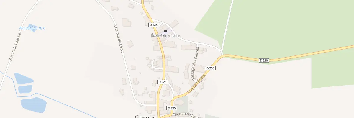 Plan du 16 Rte de Coirac à Gornac