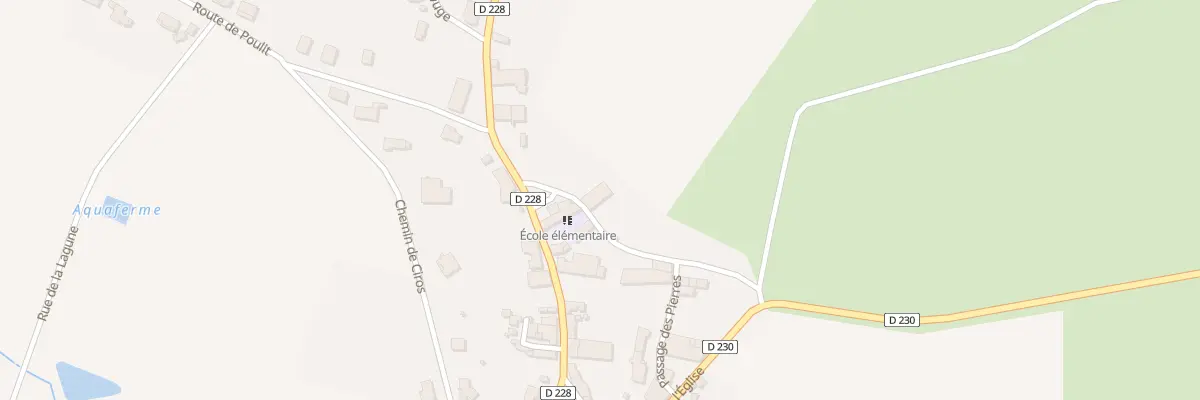 Plan de la Rue des Écoles à Gornac