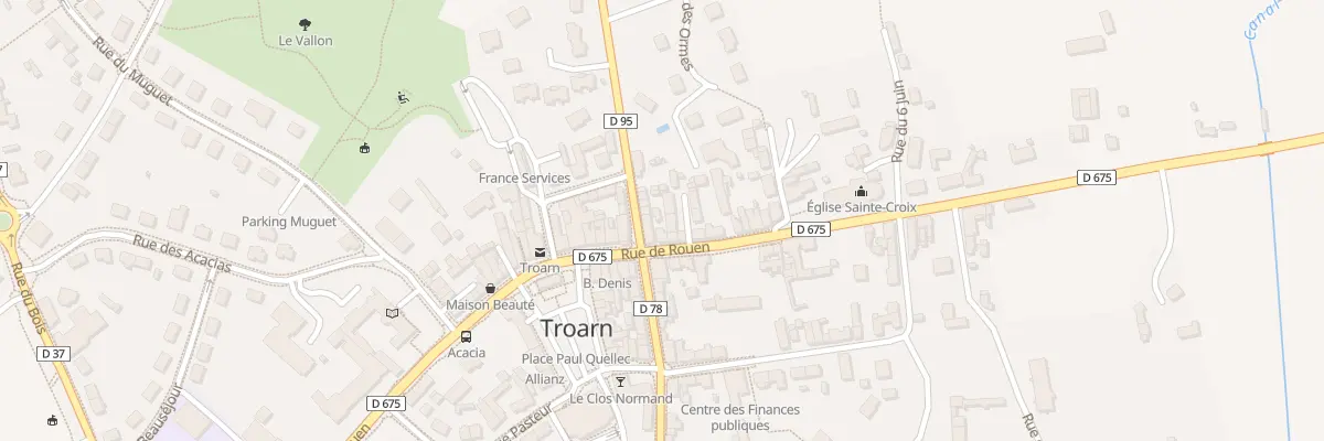 Plan du 34 Rte de Rouen Troarn à Troarn