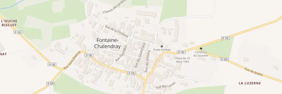 Plan du 5007 Le Bourg à Fontaine-Chalendray