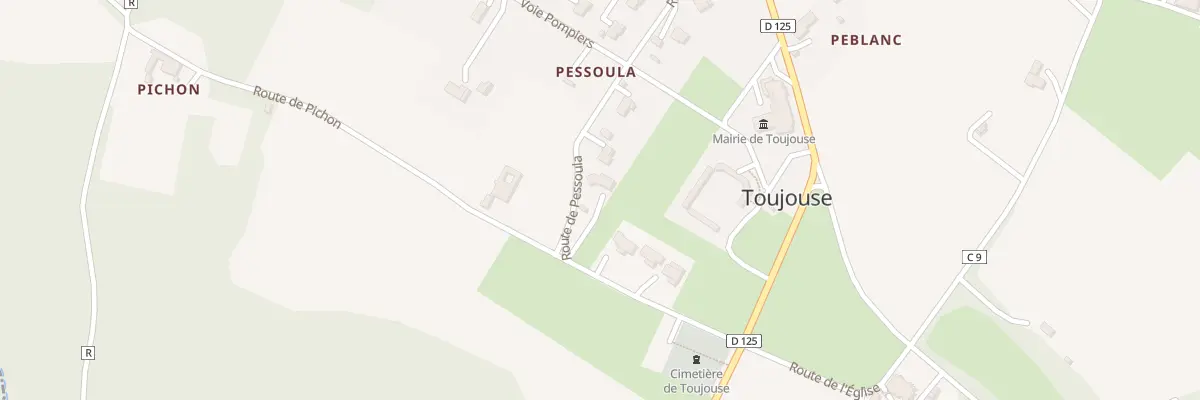Plan du 428 Rte de Pichon à Toujouse