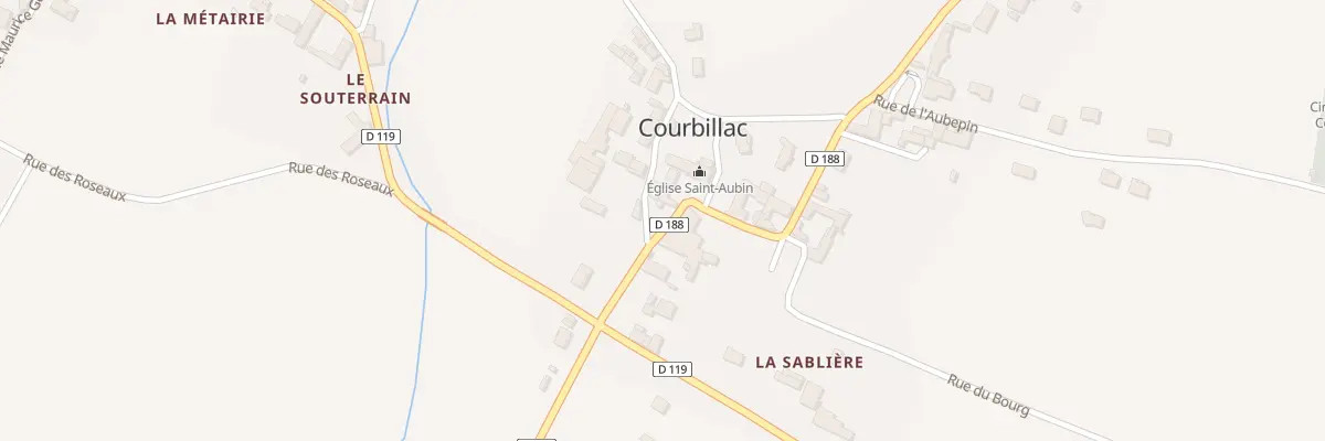 Plan du 5017 Le Bourg à Courbillac
