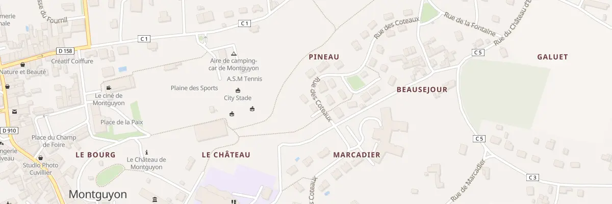 Plan du 22 Rue des Côteaux à Montguyon