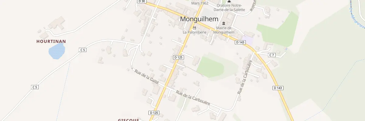 Plan du 5 Rue d’Espagne à Monguilhem