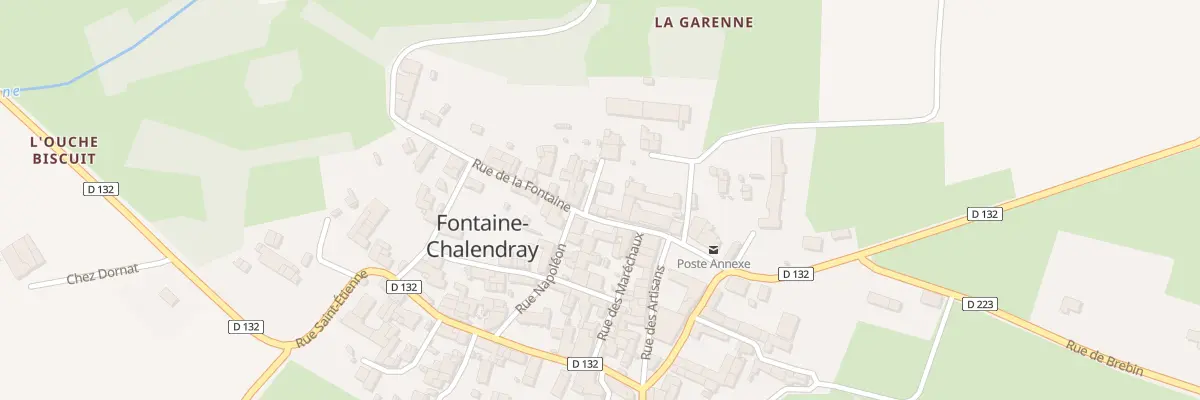 Plan du 3 Rue des Halles à Fontaine-Chalendray