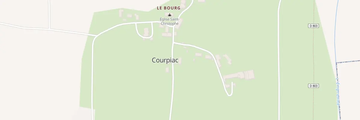 Plan du 1 Che d’Arnaudet à Courpiac