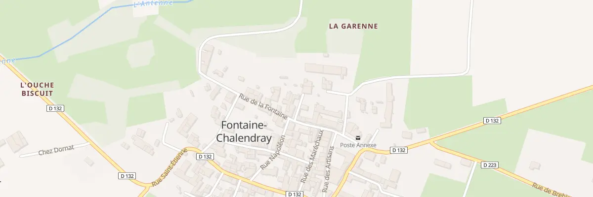 Plan du 5090 Le Bourg à Fontaine-Chalendray