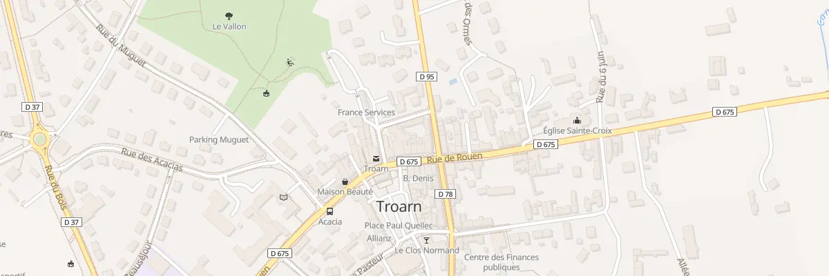 Plan du 40 Rte de Rouen Troarn à Troarn