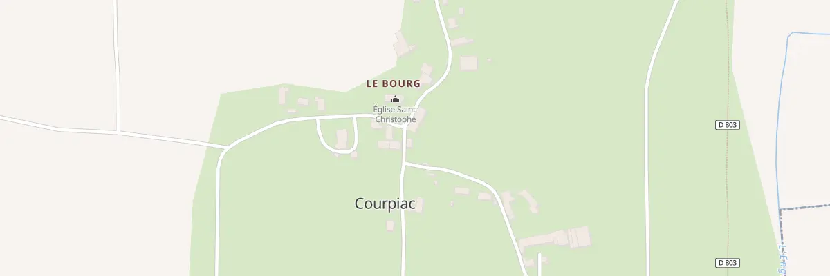 Plan du 204 Rte du Bourg à Courpiac