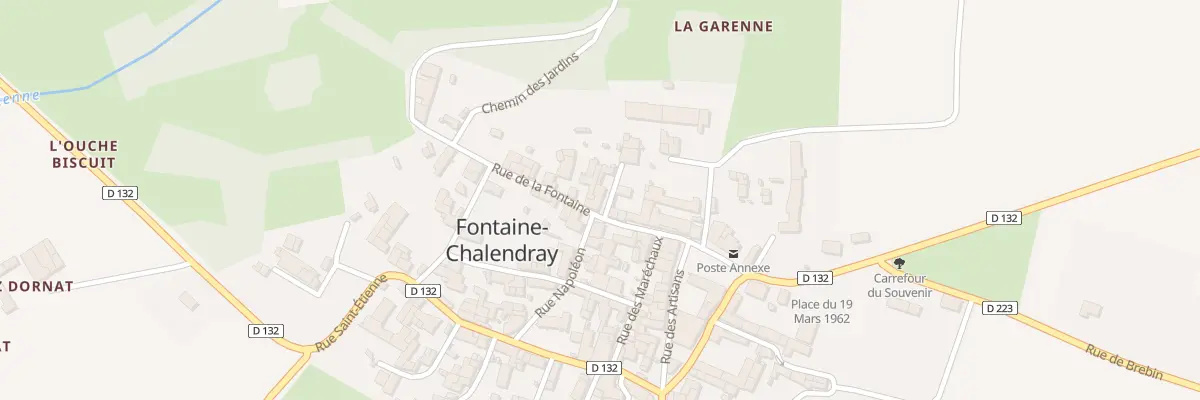 Plan du 2A Rue de la Fontaine à Fontaine-Chalendray
