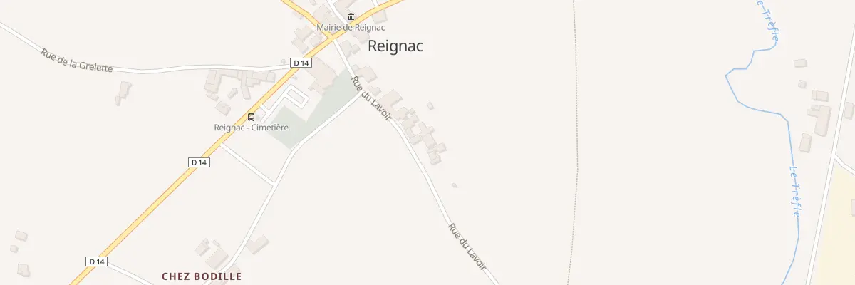 Plan du 17 Rue du Lavoir à Reignac