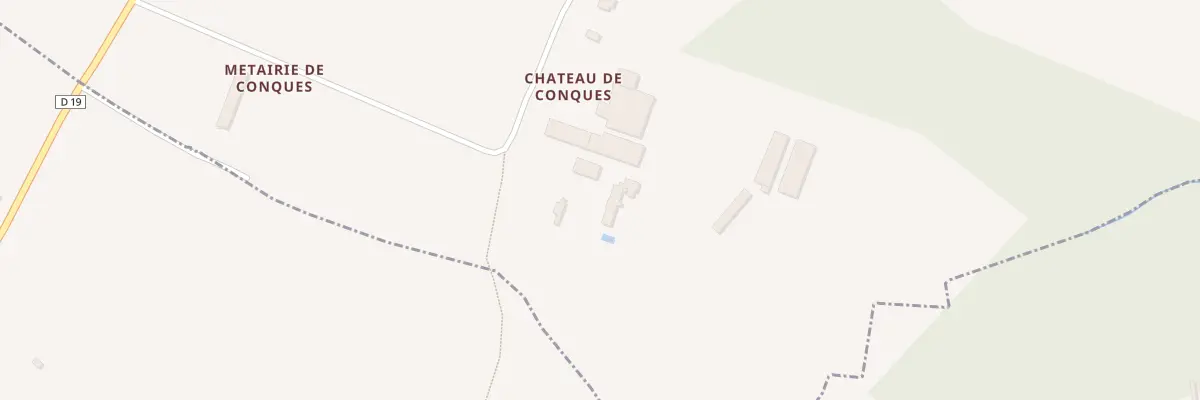Plan du 64 Chateau de Conques à Saint-Aubin-de-Branne