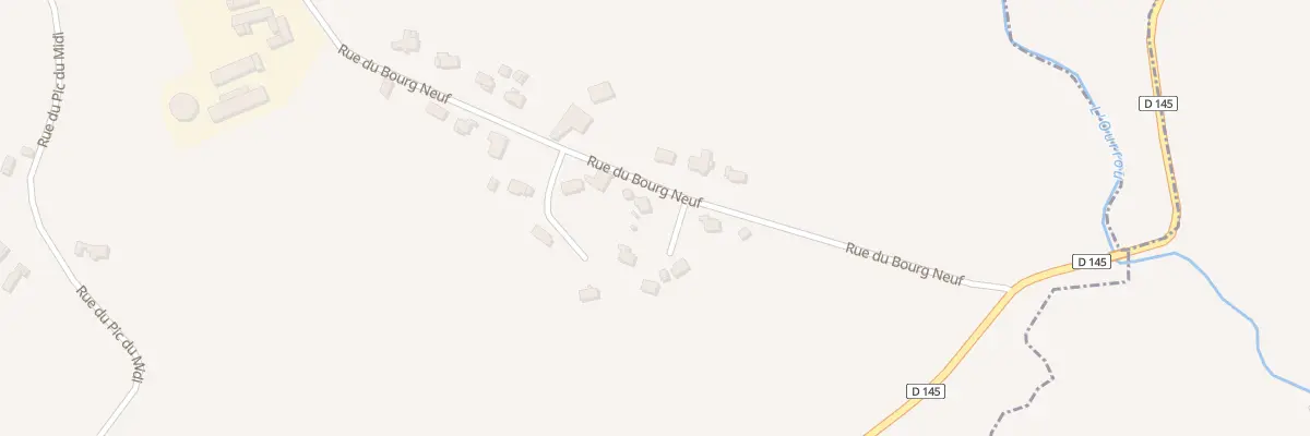 Plan du 9 Rue du Bourgneuf à Lucgarier