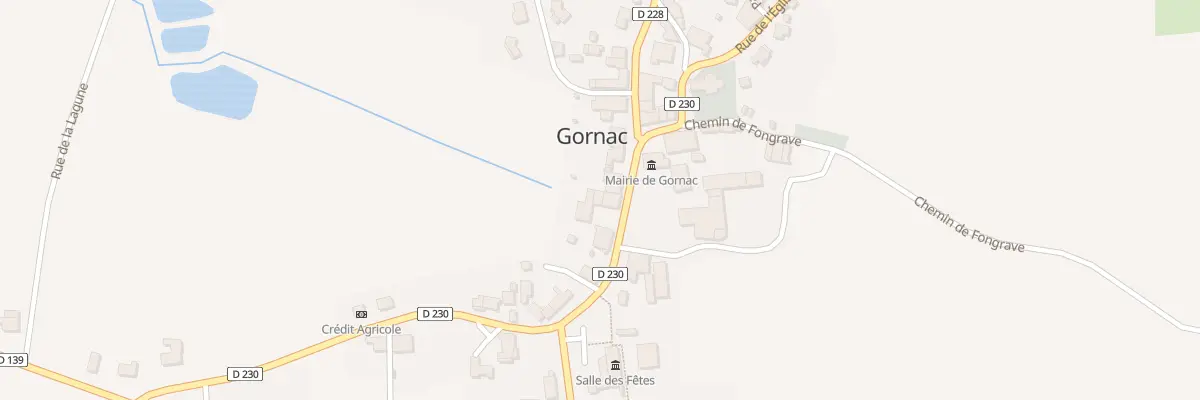 Plan du 25 Rue de la Poste à Gornac