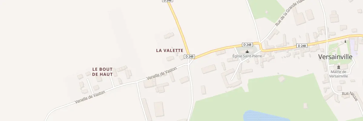 Plan du 1 La Valette à Versainville