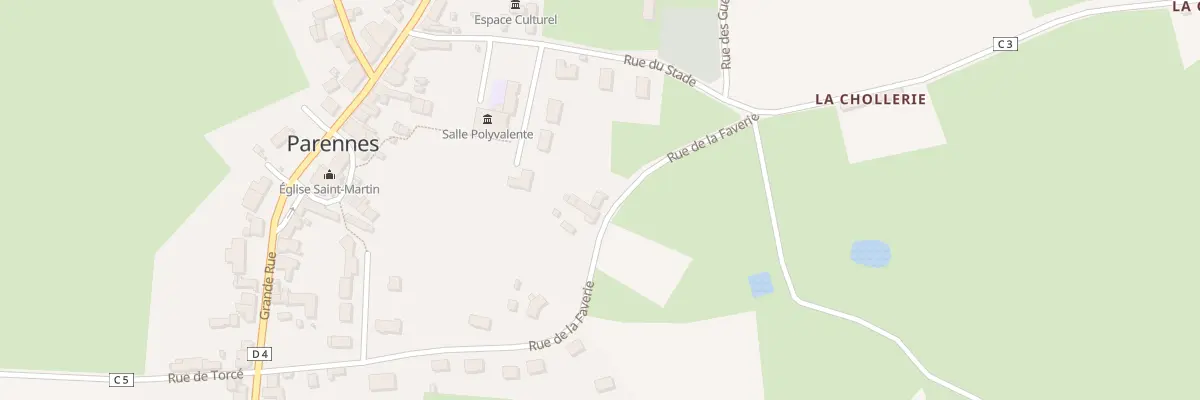 Plan du 7 Rue de la Faverie à Parennes