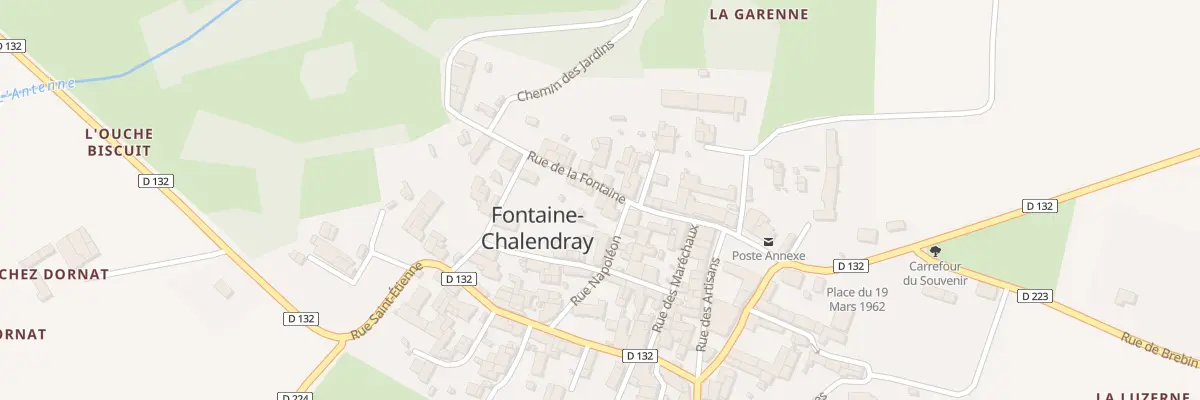 Plan du 3 Rue de la Fontaine à Fontaine-Chalendray
