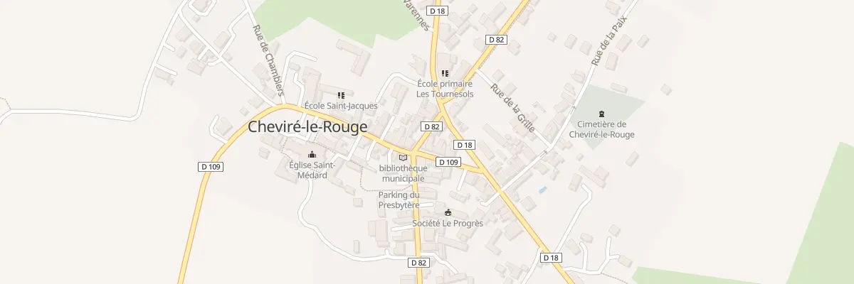 Plan du 2 Rue de la Louée à Baugé-en-Anjou