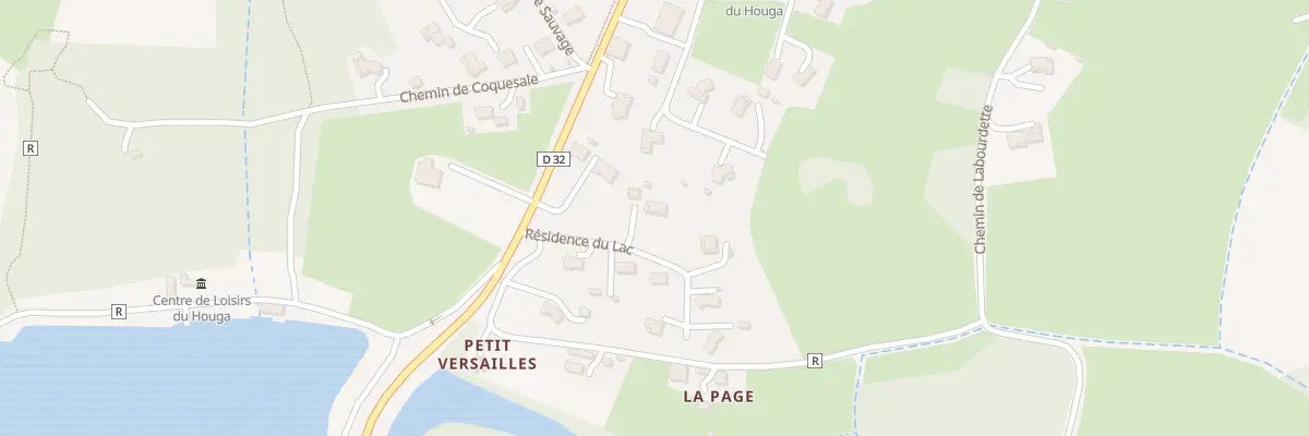 Plan du 1 Res du Lac au Houga