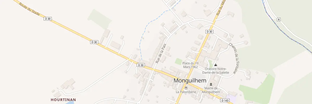 Plan du 15 Rue de la Paix à Monguilhem