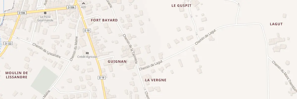 Plan du 29B Rue de la Tannerie à Branne
