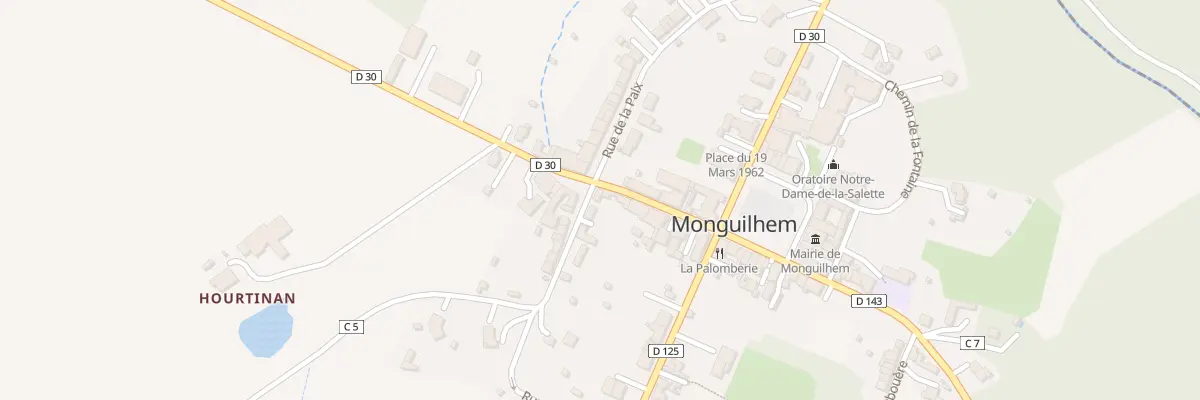 Plan du 1 Rue de la Gaite à Monguilhem