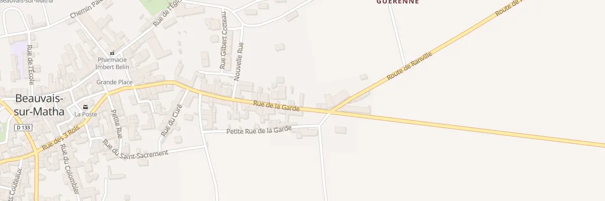 Plan du 39 Rue de la Garde à Beauvais-sur-Matha