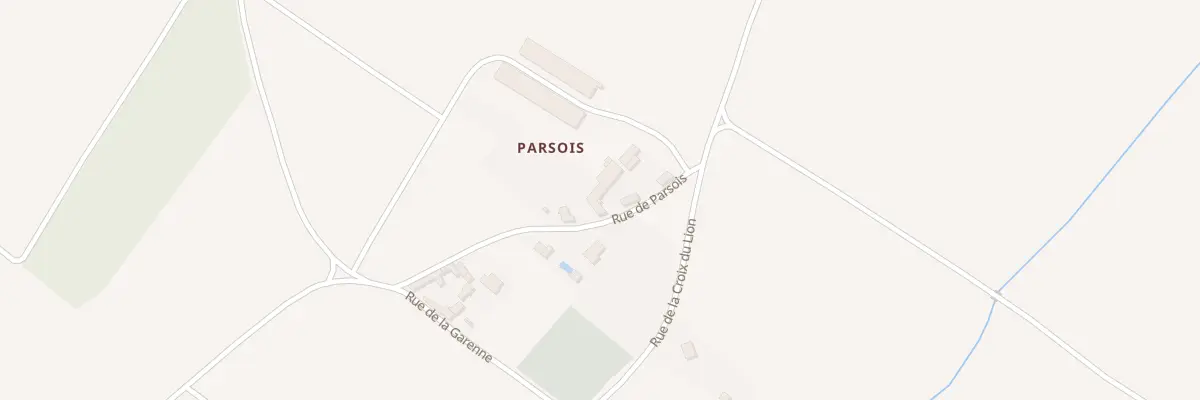 Plan du 9 Rue de Parsois à Louzy