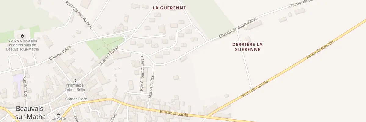 Plan du 8 Che de Bourcelaine à Beauvais-sur-Matha