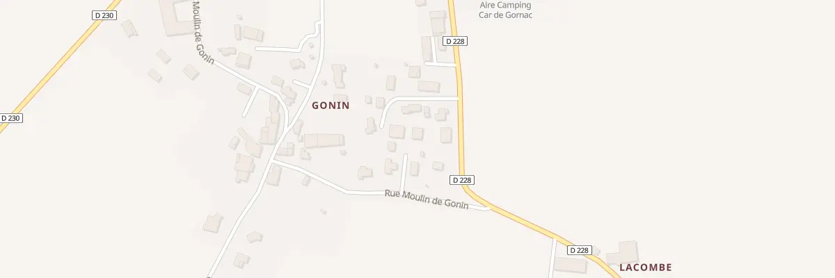Plan du 82 Moulins de Gonin à Gornac
