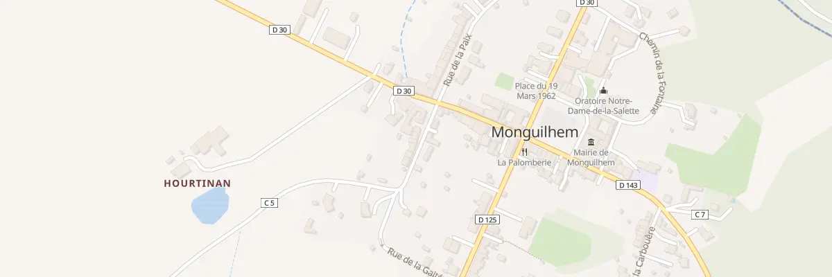 Plan du 6 Rue de la Gaite à Monguilhem