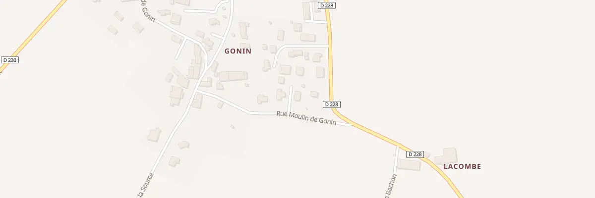 Plan du 83 Moulins de Gonin à Gornac