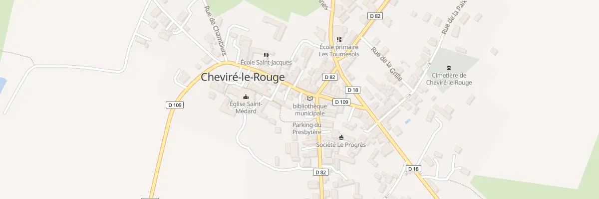 Plan du 1 Rue Saint Médard à Baugé-en-Anjou