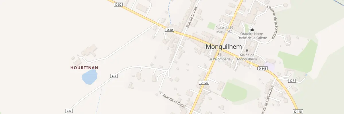 Plan du 12 Rue de la Gaite à Monguilhem