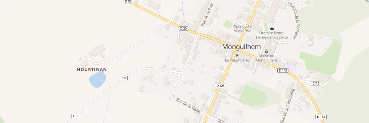 Plan du 14 Rue de la Gaite à Monguilhem