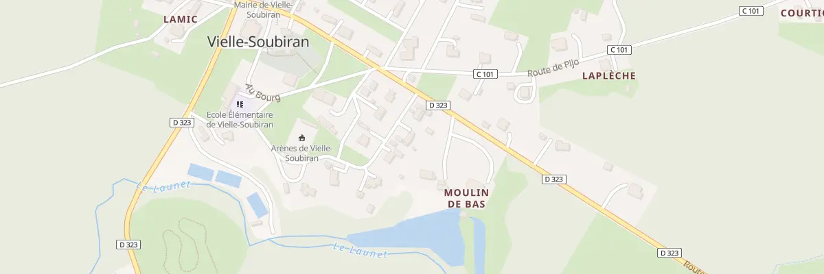 Plan du 283 Lot du Bourg à Vielle-Soubiran
